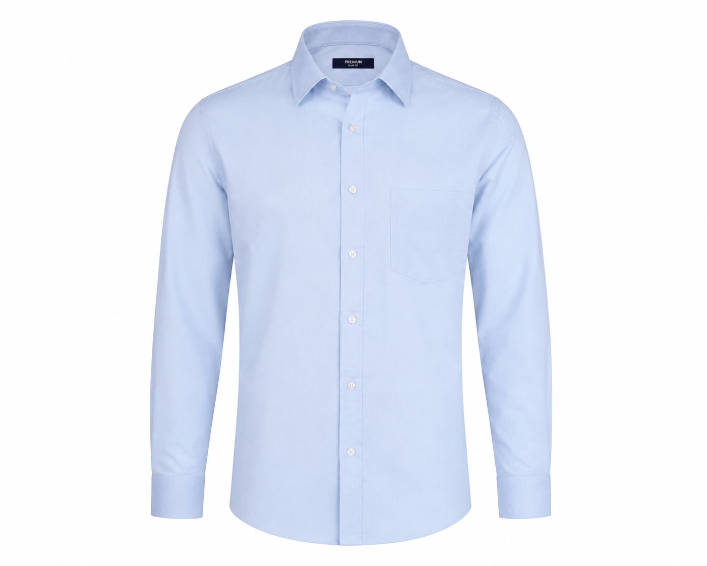 Premium Sky Blue Cotton Formal Shirt for Men – Slim Fit Full Sleeve Office Wear